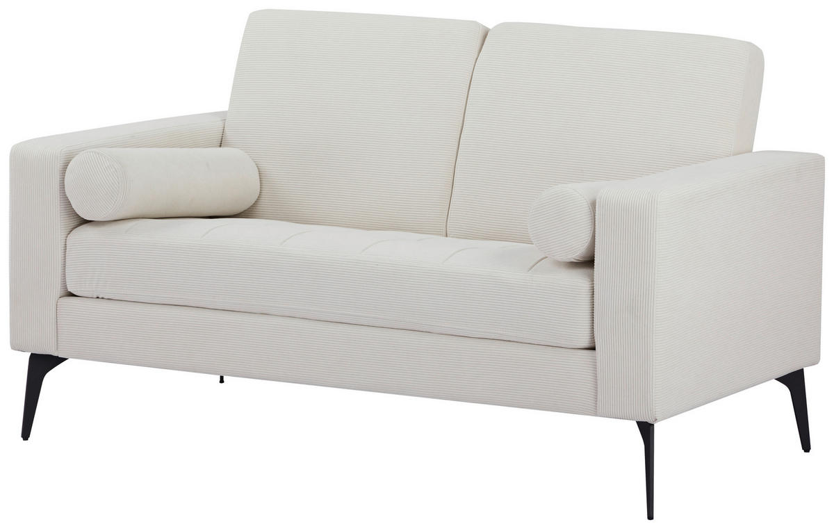 DVOSJED tekstil  bež    - bež/crna, Moderno, tekstil/metal (142/82/76cm) - MID.YOU