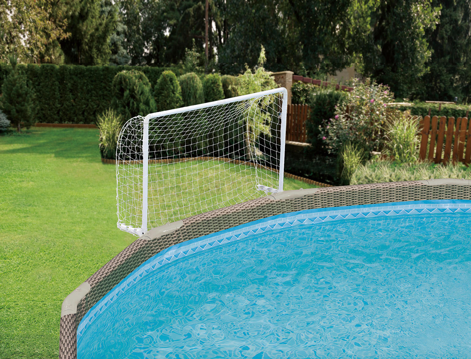 WASSERBASKETBALL Weiß  - Weiß, KONVENTIONELL, Kunststoff (20/95/110cm)
