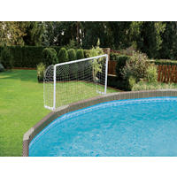 WASSER-BALL-SET MIT TOR - Weiß, KONVENTIONELL, Kunststoff (20/95/110cm)