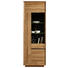 VITRINE in Eichefarben - Chromfarben/Eichefarben, Design, Glas/Holzwerkstoff (67/205/38cm) - Hom`in VITRINE in Eichefarben - Chromfarben/Eichefarben, Design, Glas/Holzwerkstoff (67/205/38cm) - Hom`in