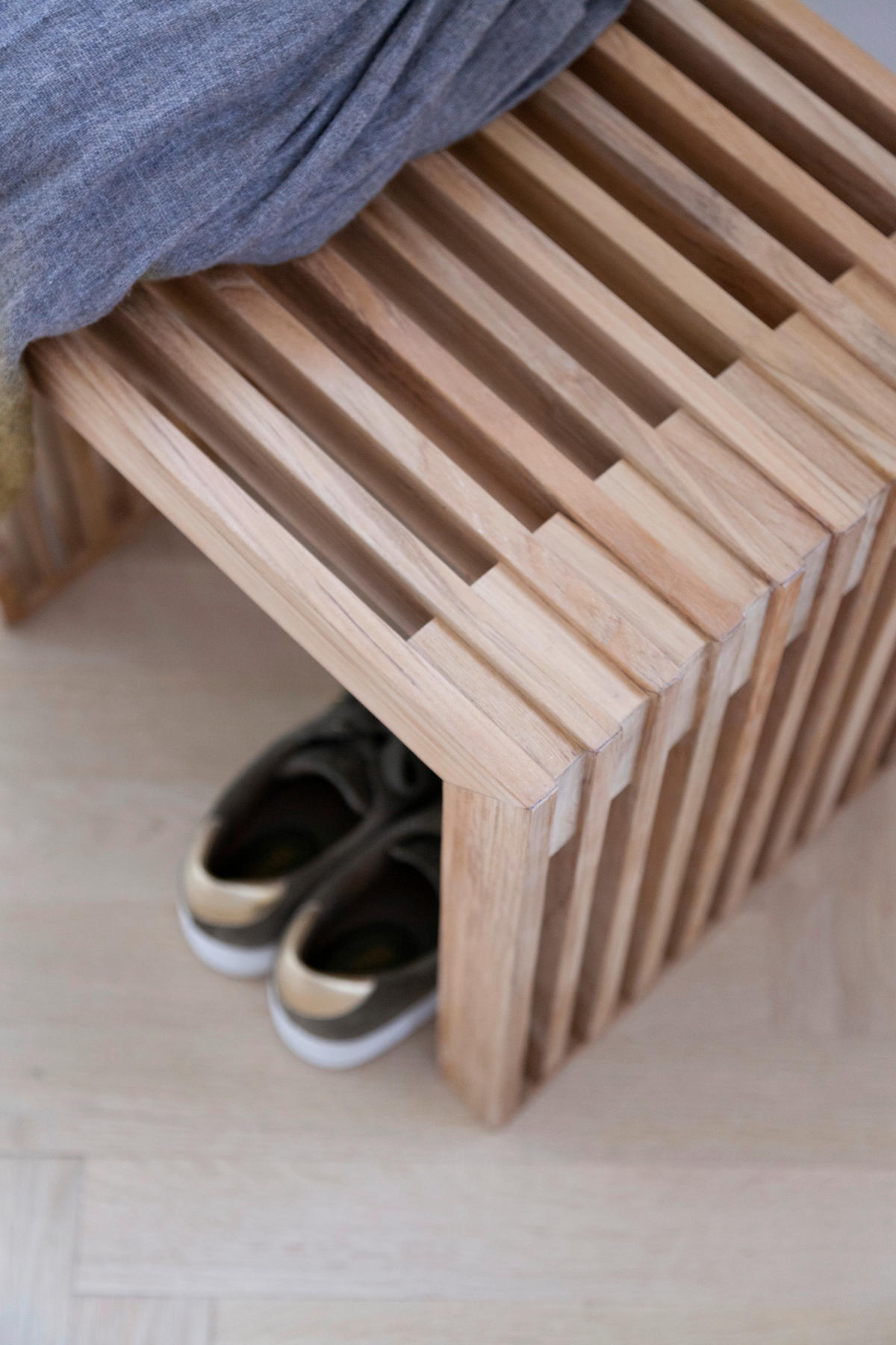 HOCKER Teakholz Teakfarben  - Teakfarben, KONVENTIONELL, Holz (45/43/35cm) - MID.YOU