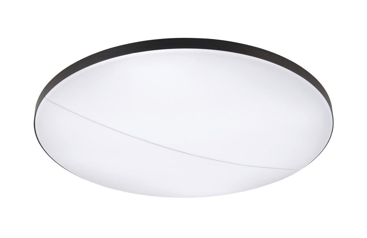 LED-DECKENLEUCHTE  79,5/10,5 cm    - Schwarz, Design, Kunststoff/Metall (79,5/10,5cm) - Novel