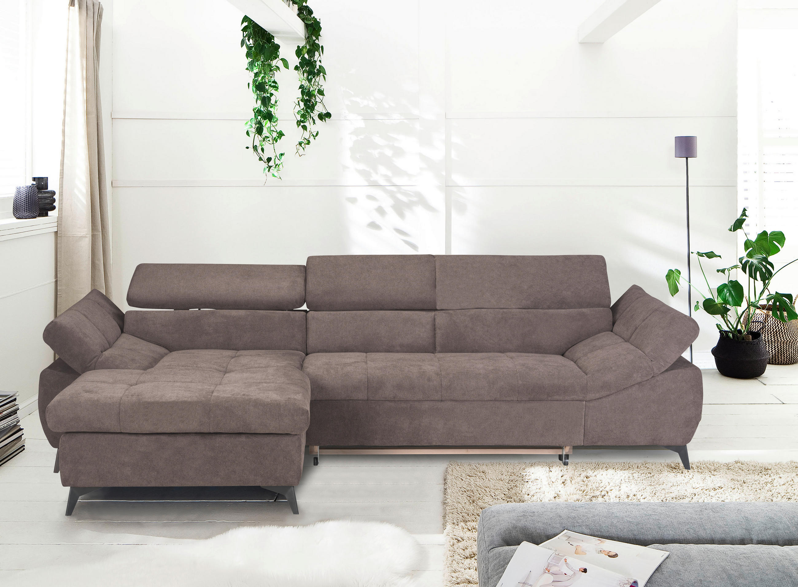SEDEŽNA GARNITURA, mikrovlakna  - Design, tekstil (297/75/104cm) - Stylife