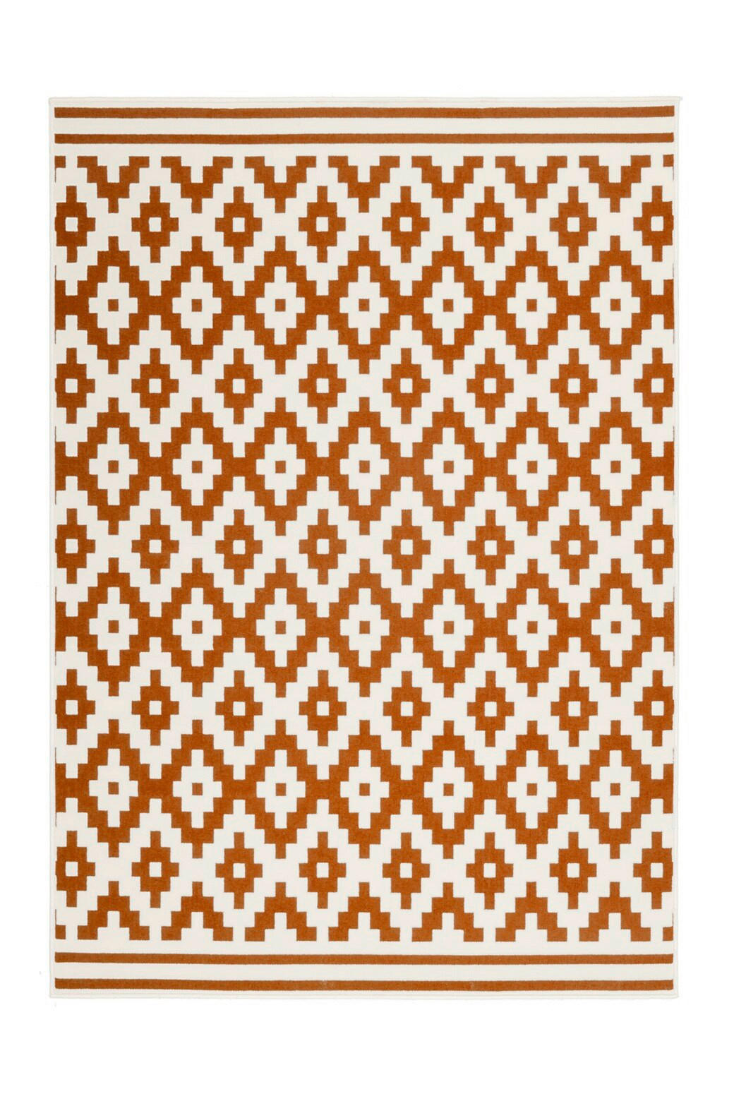 FLATVÄVD MATTA  - orange/Elfenbein, Basics, textil (160cm) - Kayoom