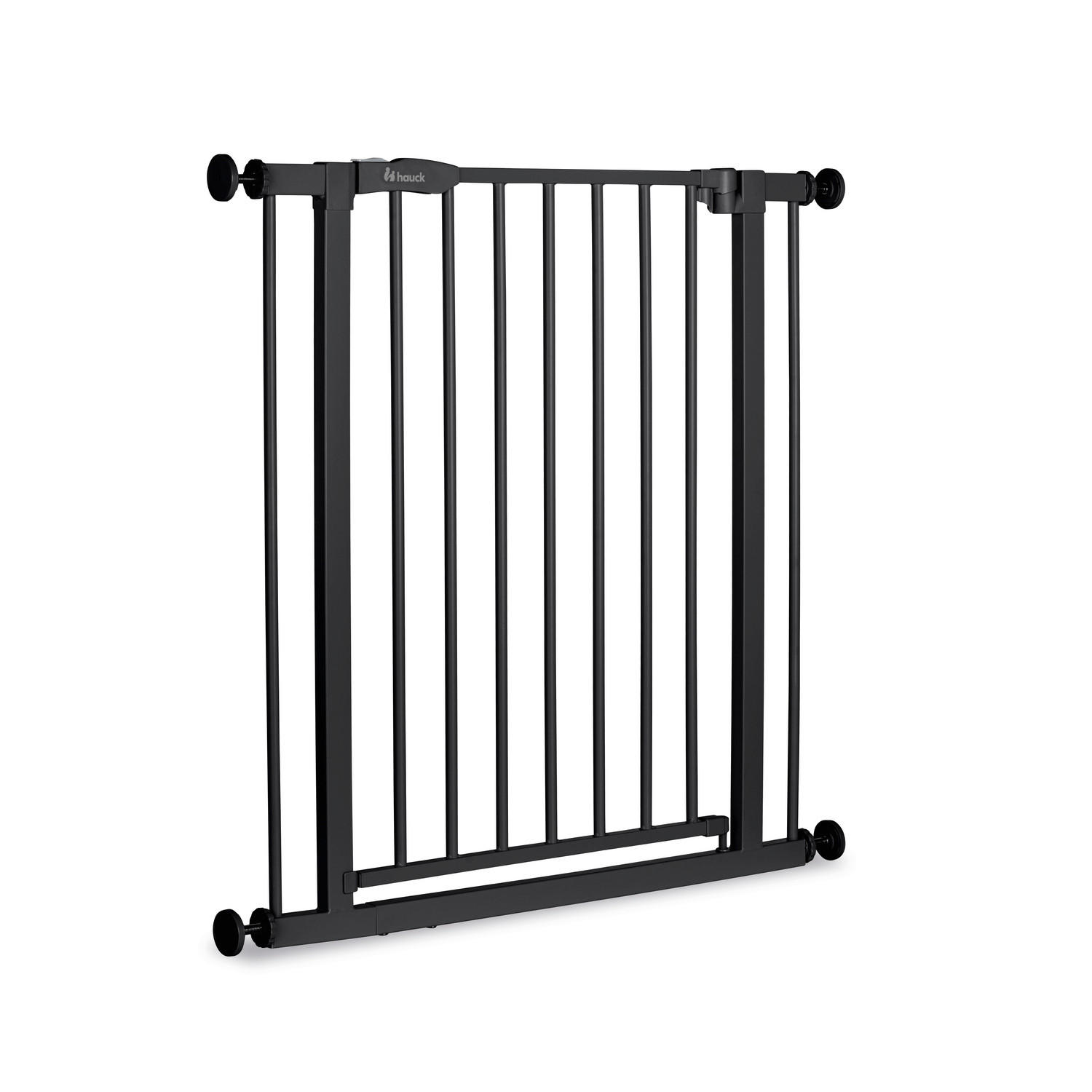 TÜRSCHUTZGITTER  - Schwarz, Basics, Kunststoff/Metall (75/77/4cm) - Hauck