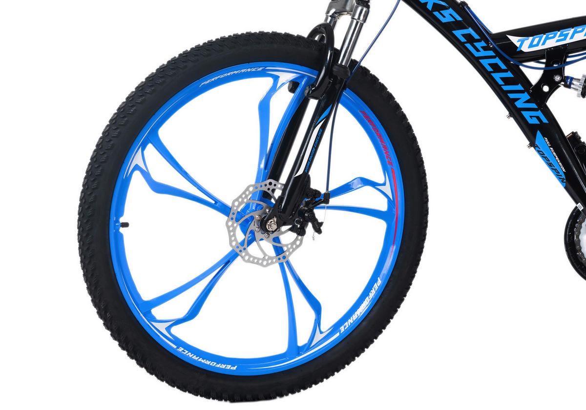 MOUNTAINBIKE 26 Zoll  - Blau/Schwarz, Basics, Metall (180/70/100cm) - Atrigo