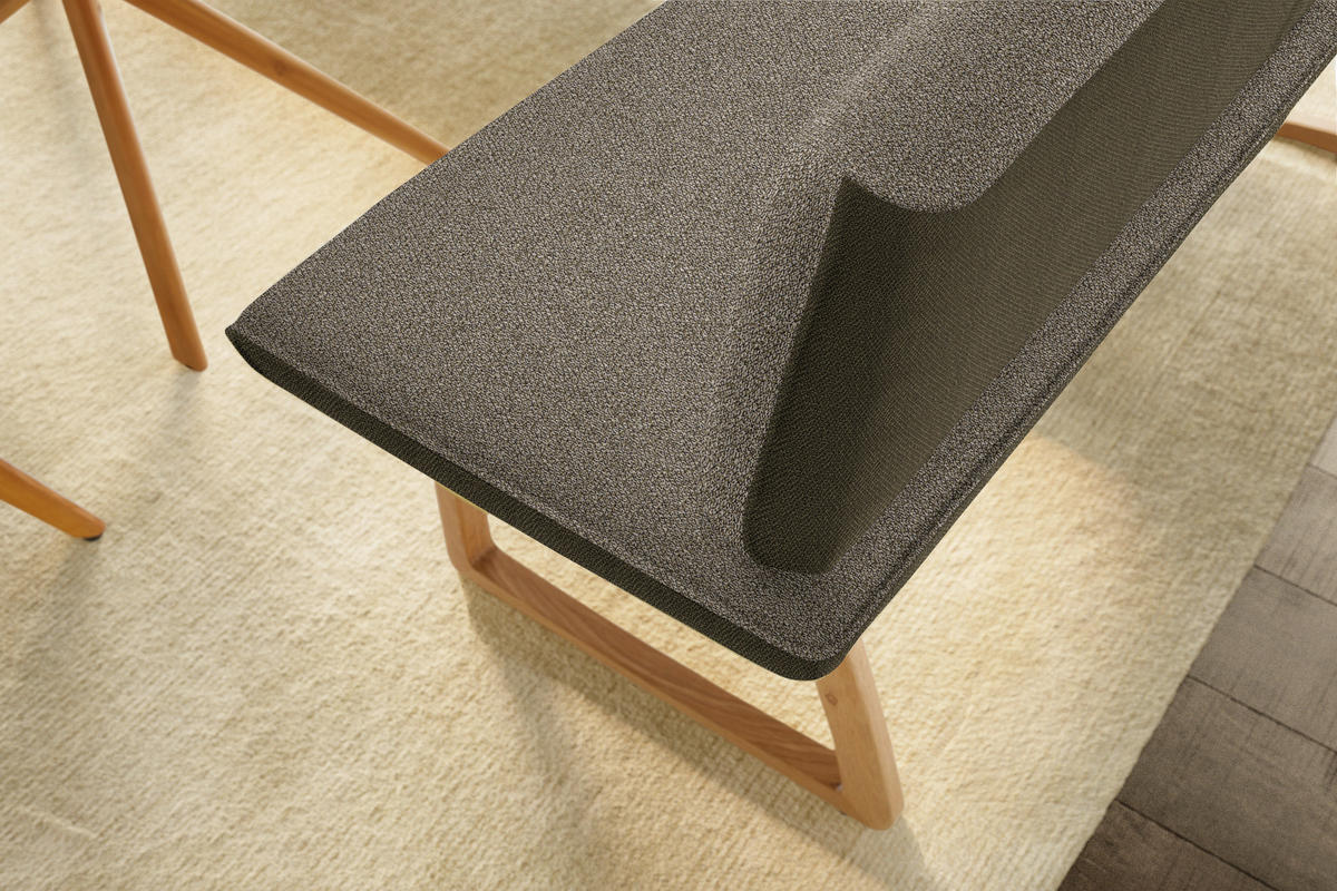 ECKBANK 162/237 cm  in Olivgrün  - Eichefarben/Olivgrün, Design, Holz/Textil (162/237cm) - Koinor