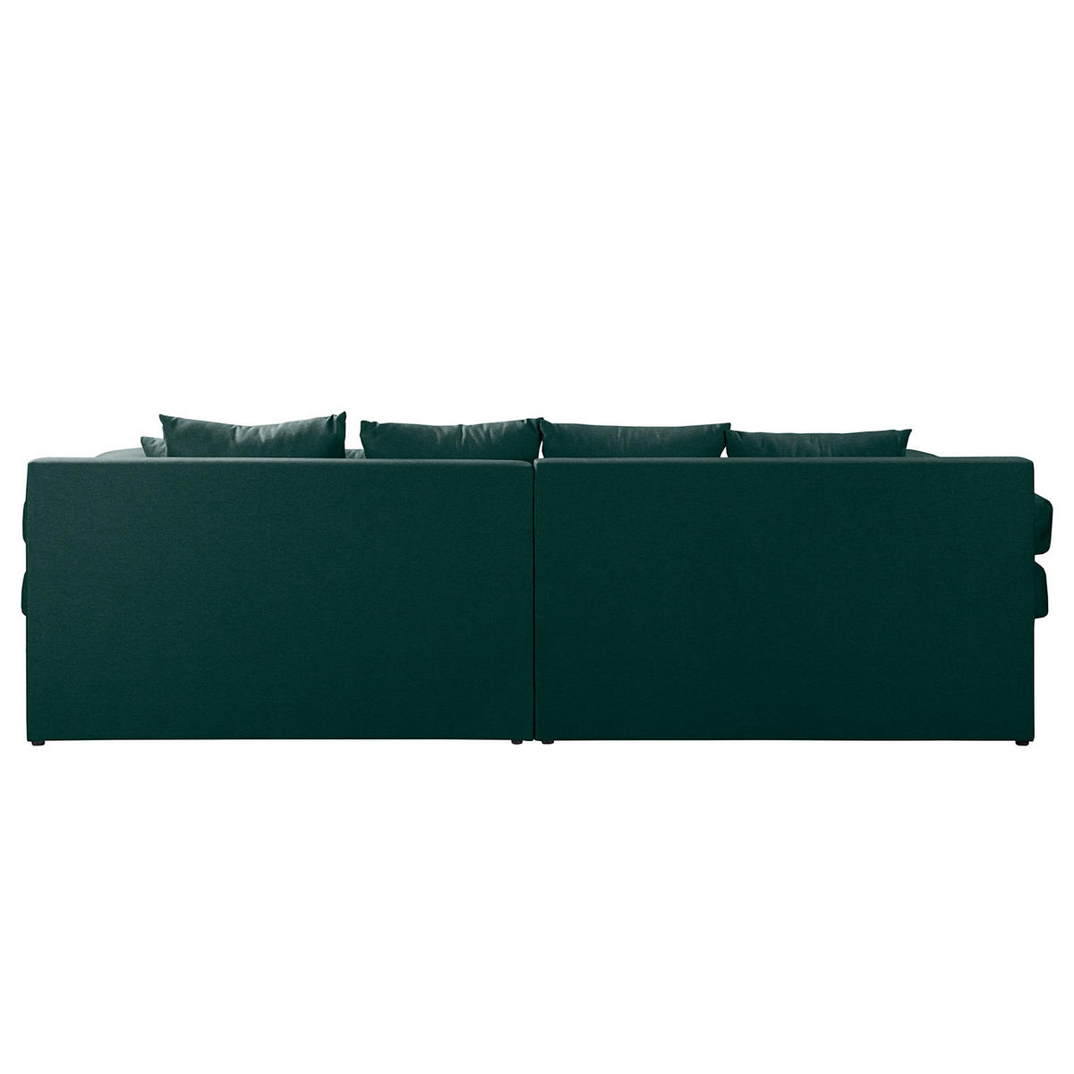 ECKSOFA Naomi in Mikrofaser Petrol Rückenkissen  284/243 cm  - Petrol/Schwarz, Design, Kunststoff/Textil (284/243cm) - P & B