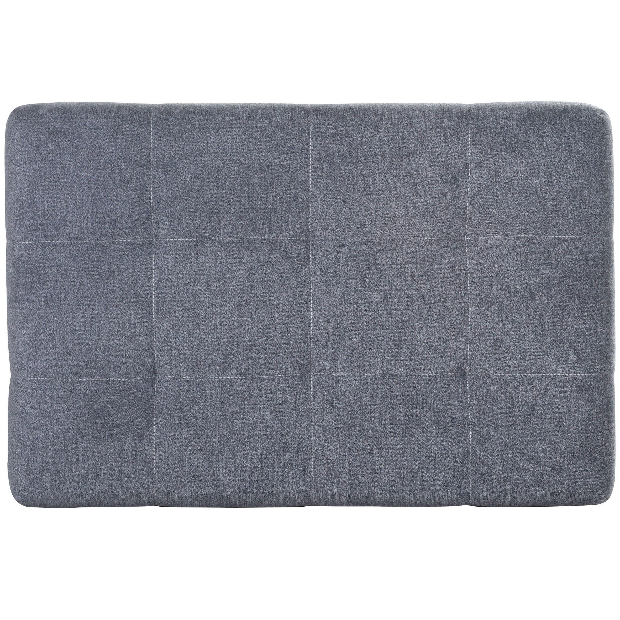 HOCKER Flachgewebe Dunkelgrau  - Chromfarben/Dunkelgrau, Design, Kunststoff/Textil (125/41/82cm) - Ti'me
