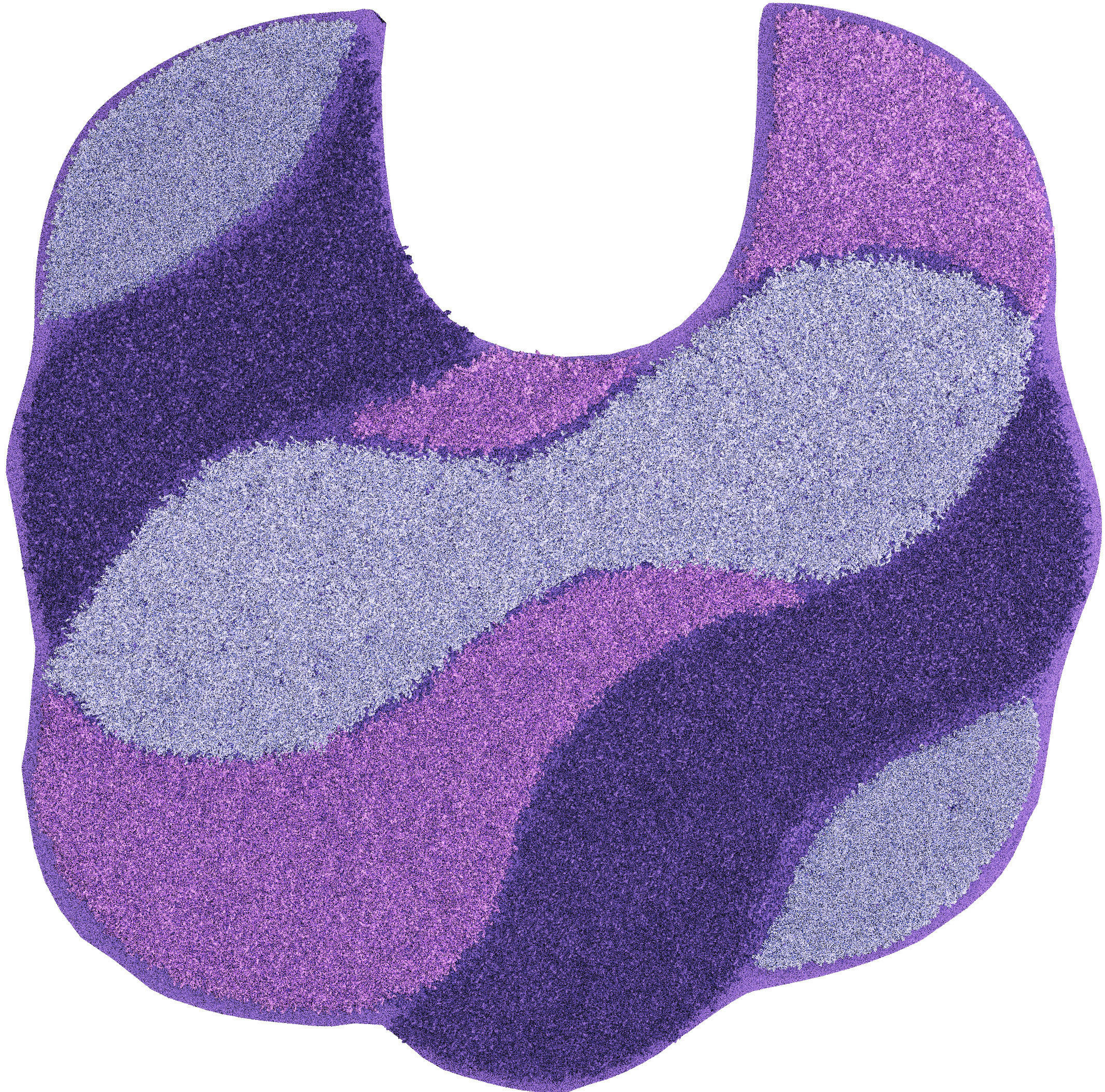 WC-VORLEGER Flieder 50/55 cm - Flieder, Basics, Kunststoff/Textil (50/55cm) - Grund