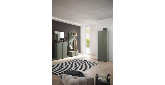 SCHUHSCHRANK 79/113,2/34 cm  - Eichefarben/Schwarz, Design, Holzwerkstoff/Kunststoff (79/113,2/34cm) - Voleo