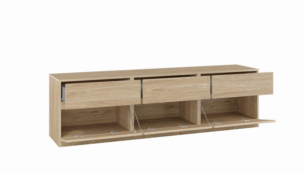 LOWBOARD  in 179,9/52,3/40 cm  - Eichefarben, Design, Holzwerkstoff (179,9/52,3/40cm) - MID.YOU