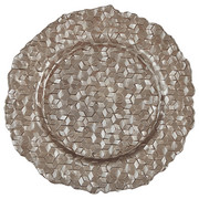 PLATZTELLER 32 cm - Taupe, Design, Glas (32cm) - Ambia Home