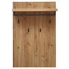 GARDEROBENPANEEL  in 70/108/31 cm  - Eichefarben/Anthrazit, Natur, Holz/Holzwerkstoff (70/108/31cm) - Linea Natura