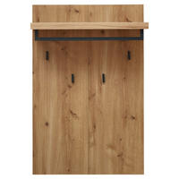 GARDEROBENPANEEL  in 70/108/31 cm  - Eichefarben/Anthrazit, Natur, Holz/Holzwerkstoff (70/108/31cm) - Linea Natura