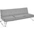 SCHLAFSOFA Grau - Chromfarben/Grau, Design, Textil/Metall (212/19/119cm) - Innovation