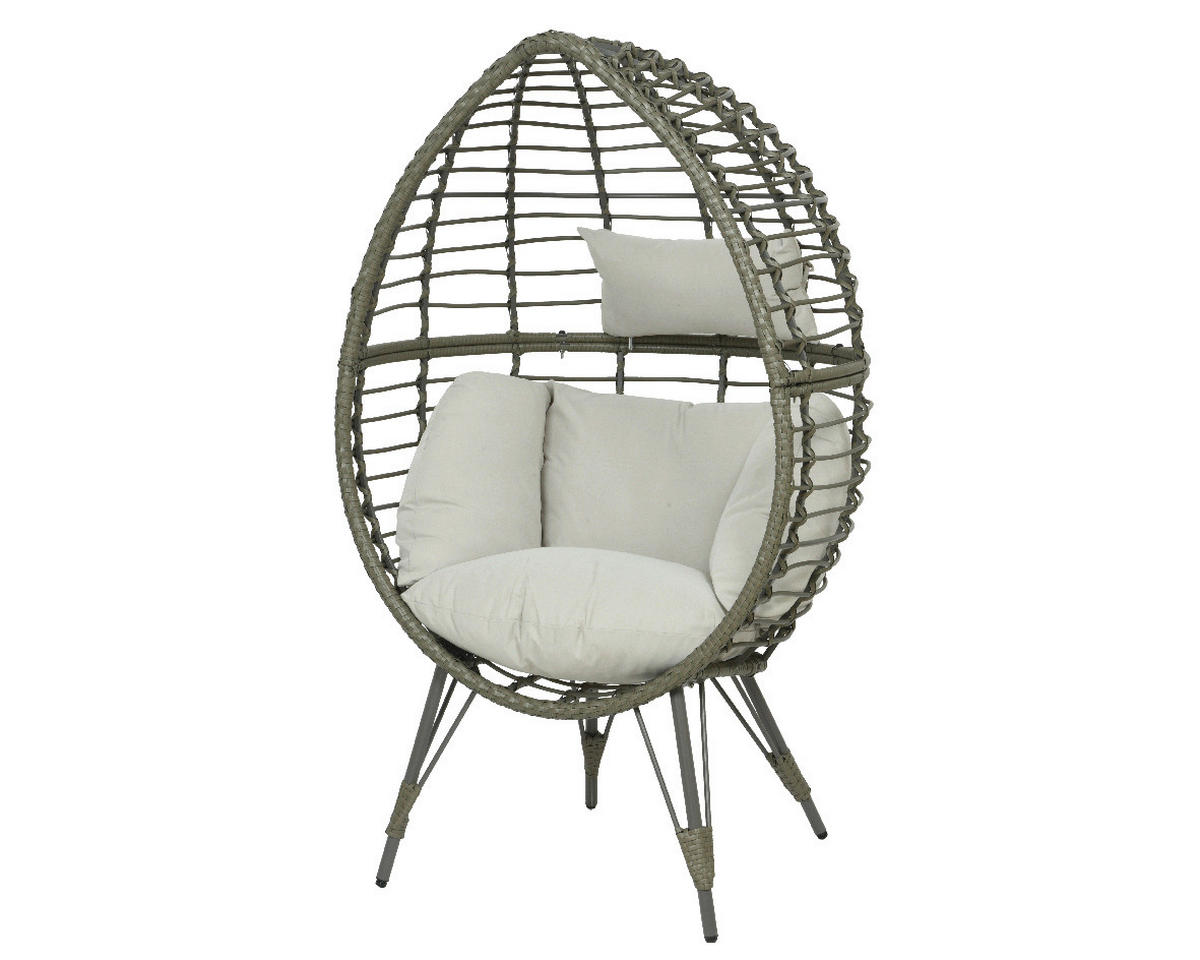 GARTEN-RELAXSESSEL  - Olivgrün, KONVENTIONELL, Naturmaterialien (75/91/156,00cm)