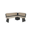 ECKBANKGRUPPE in Textil, Holzwerkstoff Anthrazit, Sandfarben  - Sandfarben/Anthrazit, MODERN, Holz/Holzwerkstoff (180/140cm) - Cantus