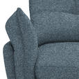 ECKSOFA Blau Bouclé  - Blau/Schwarz, Design, Textil/Metall (250/220cm) - Xora