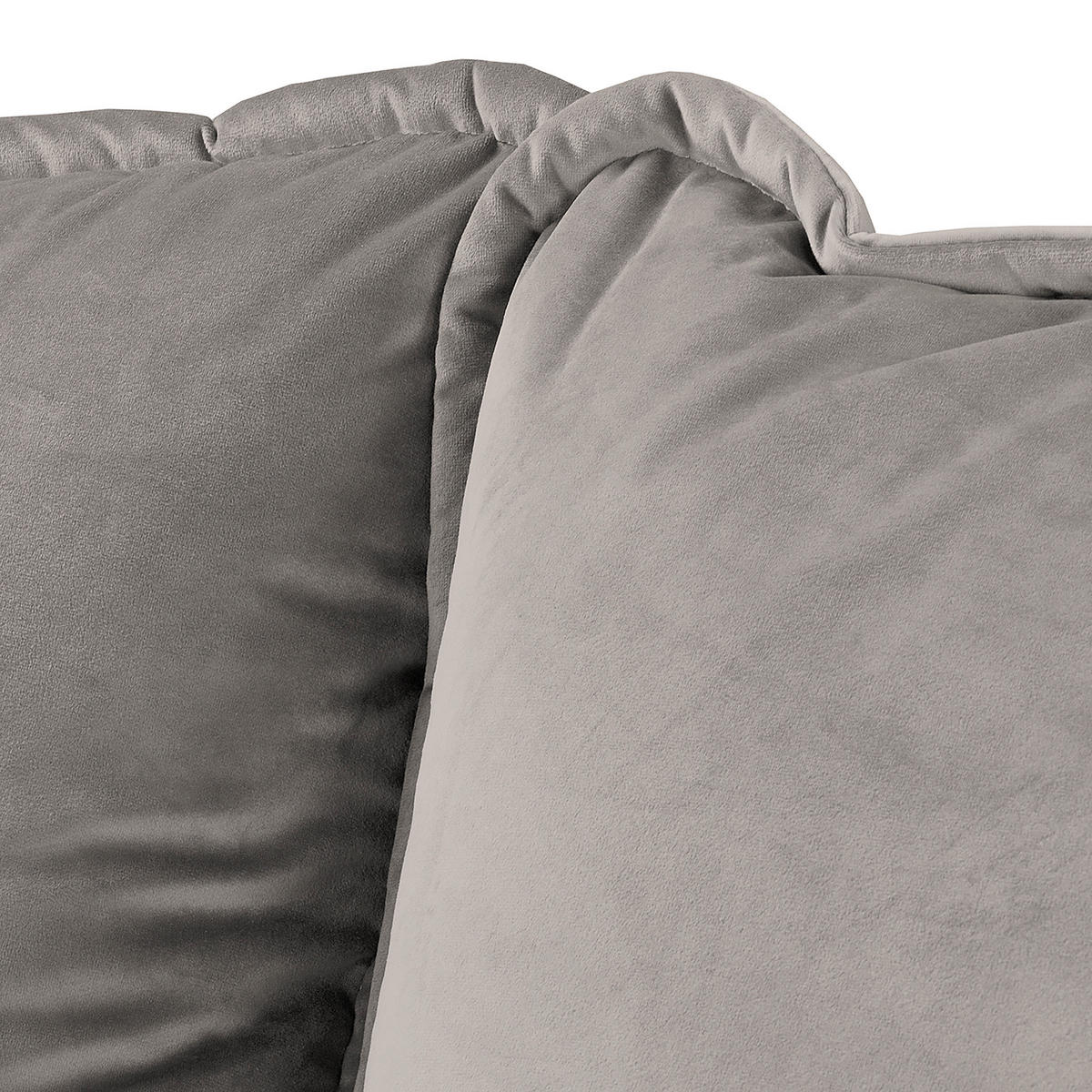 3-SITZER-SOFA in Mikrofaser Grau  - Wengefarben/Grau, Design, Holz/Textil (193/86/87cm) - Livetastic