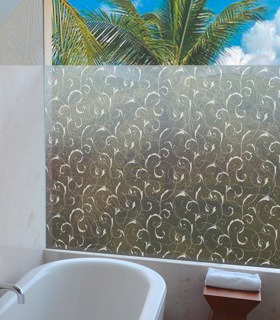 Fensterfolie Statisch Haftend Wirbel-Design 150x67,5 Cm