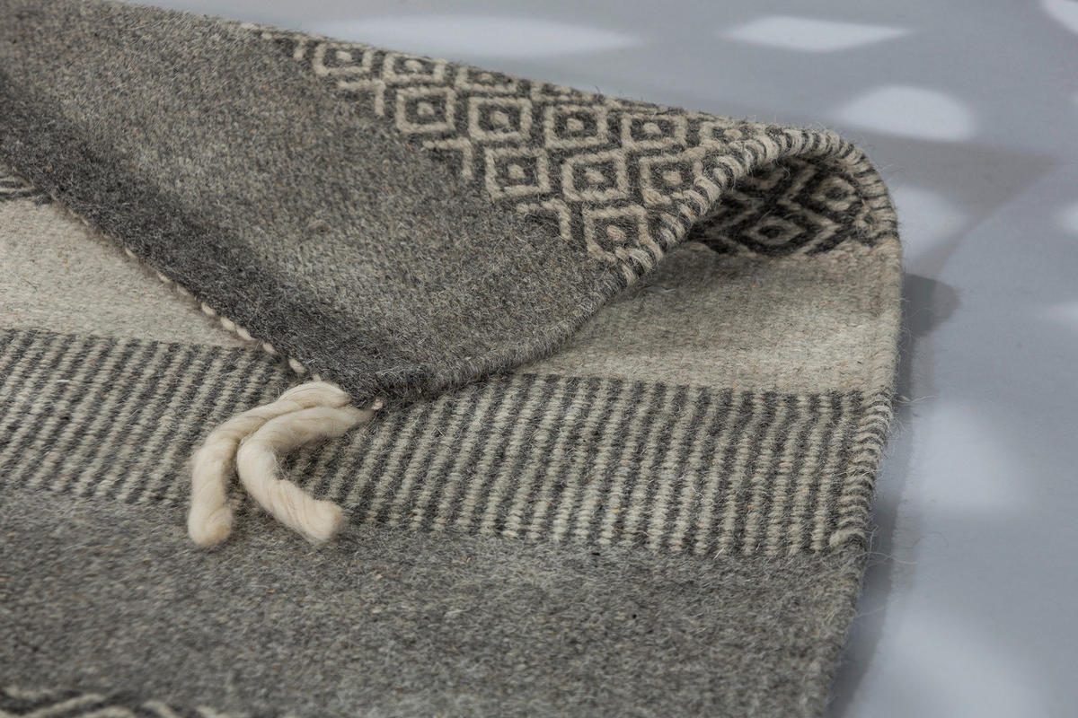 HANDWEBTEPPICH 140/200 cm Botana Grau, Beige  - Beige/Grau, KONVENTIONELL, Textil (140/200cm) - Schöner Wohnen