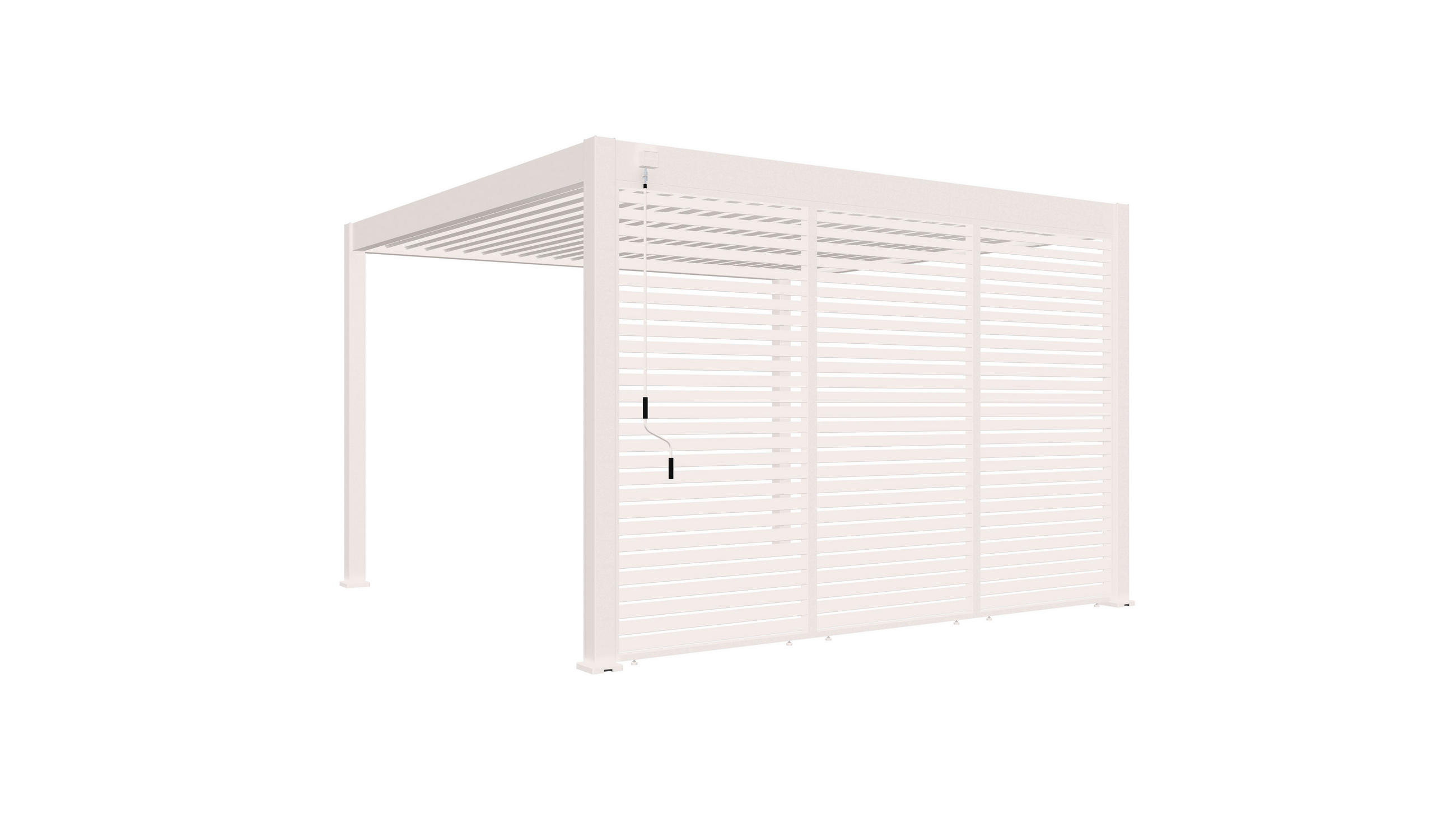 PERGOLA-SEITENTEIL 123/235/10 cm   - Weiß, Basics, Metall (123/235/10cm) - WEIDE