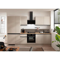 KÜCHENBLOCK 310 cm   in Seidengrau  - Eichefarben/Seidengrau, Trend, Holzwerkstoff/Metall (310cm) - P & B