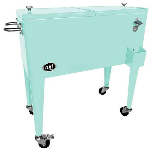 KÜHLBOX RETRO KÜHLER Mintgrün 76 l  - Mintgrün, KONVENTIONELL, Metall (43,00/89,00/92,00cm) - Ambia Garden