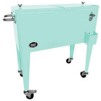 KÜHLBOX RETRO KÜHLER Mintgrün 76 l  - Mintgrün, KONVENTIONELL, Metall (43,00/89,00/92,00cm) - Ambia Garden