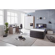 BOXSPRINGBETT 120/200 cm  in Anthrazit  - Anthrazit/Schwarz, Design, Kunststoff/Textil (120/200cm) - Xora