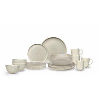 KOMBINOVANI SERVIS    20 delova  - sivo-bela, Trendi, keramika (29,5cm) - ASA