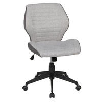 JUGENDDREHSTUHL Webstoff Hellgrau, Dunkelgrau  - Dunkelgrau/Hellgrau, KONVENTIONELL, Kunststoff/Textil (61/90-98/61cm) - Boxxx