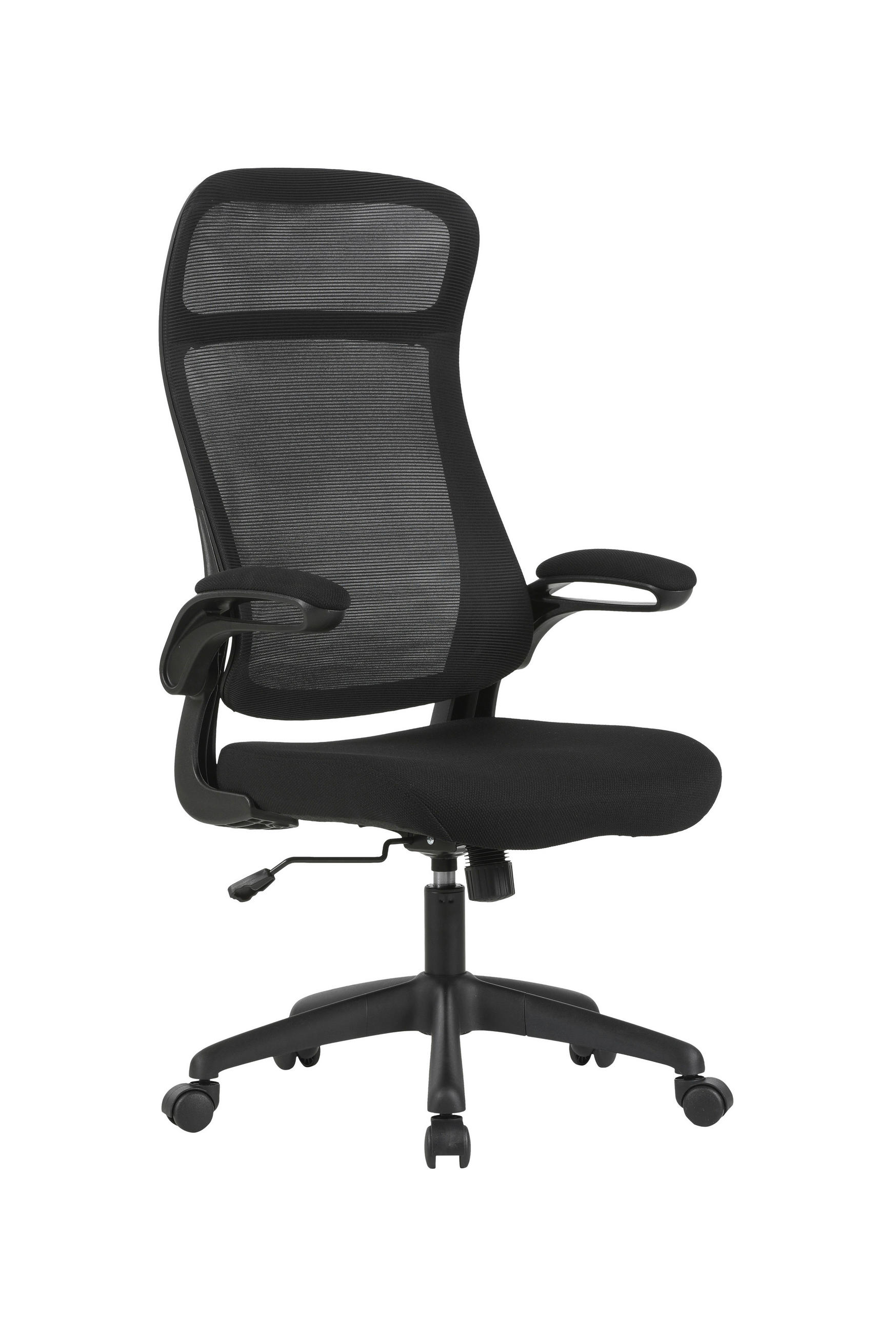 DREHSTUHL  in Netzbespannung Schwarz  - Schwarz, Design, Kunststoff/Textil (66/114-122/66cm) - Carryhome