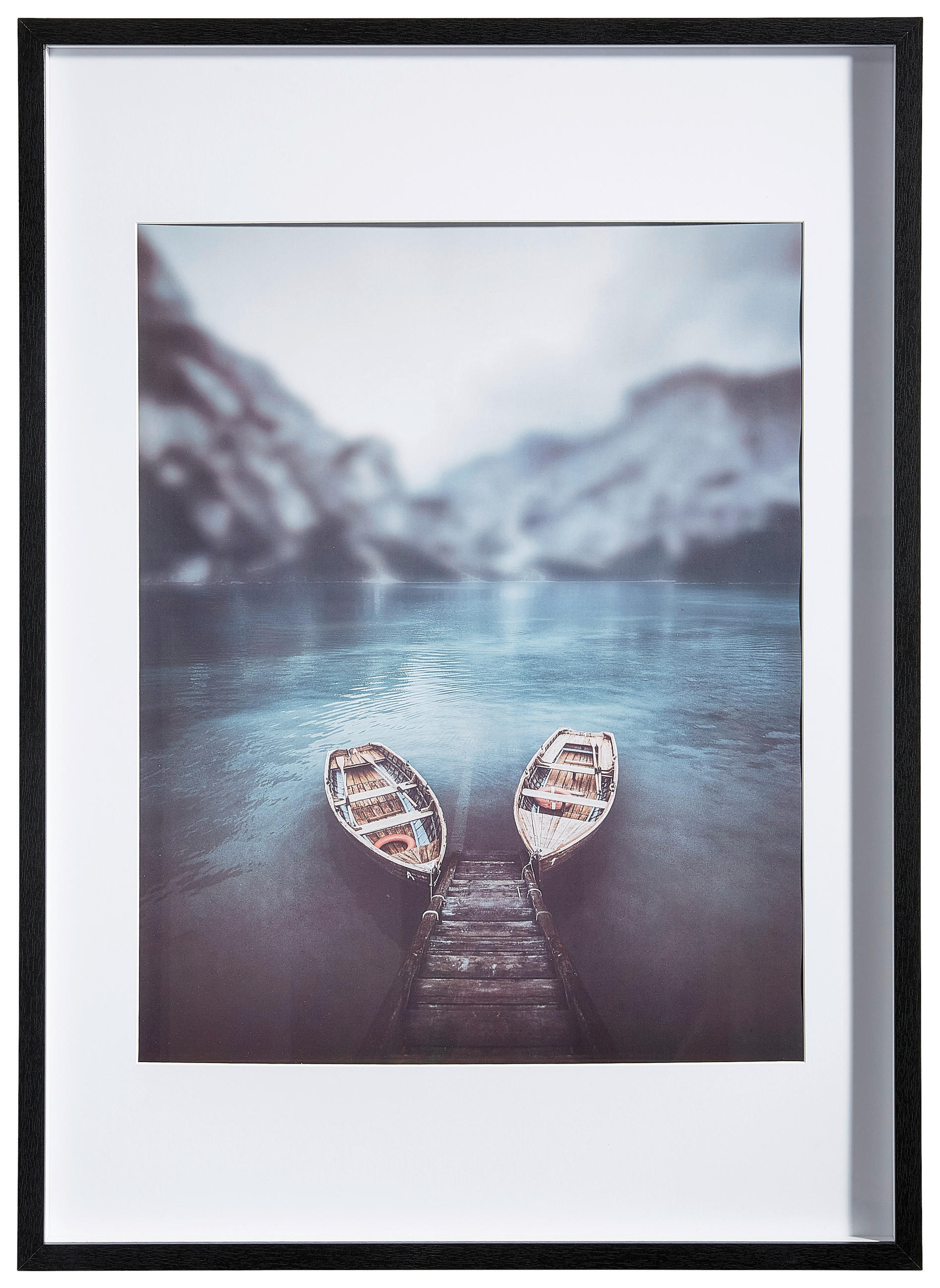 BILDERRAHMEN 52/72/3 cm  - Schwarz, Basics, Glas/Holz (52/72/3cm)