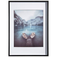 BILDERRAHMEN 52/72/3 cm  - Schwarz, Basics, Glas/Holz (52/72/3cm)