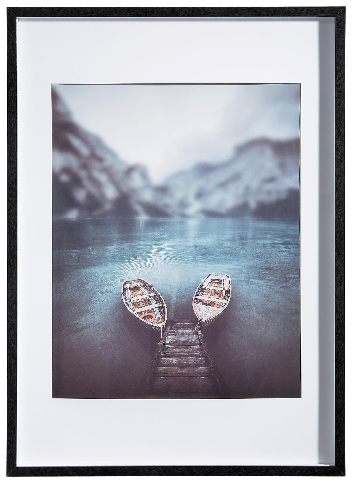 BILDERRAHMEN 52/72/3 cm  - Schwarz, Basics, Glas/Holz (52/72/3cm)