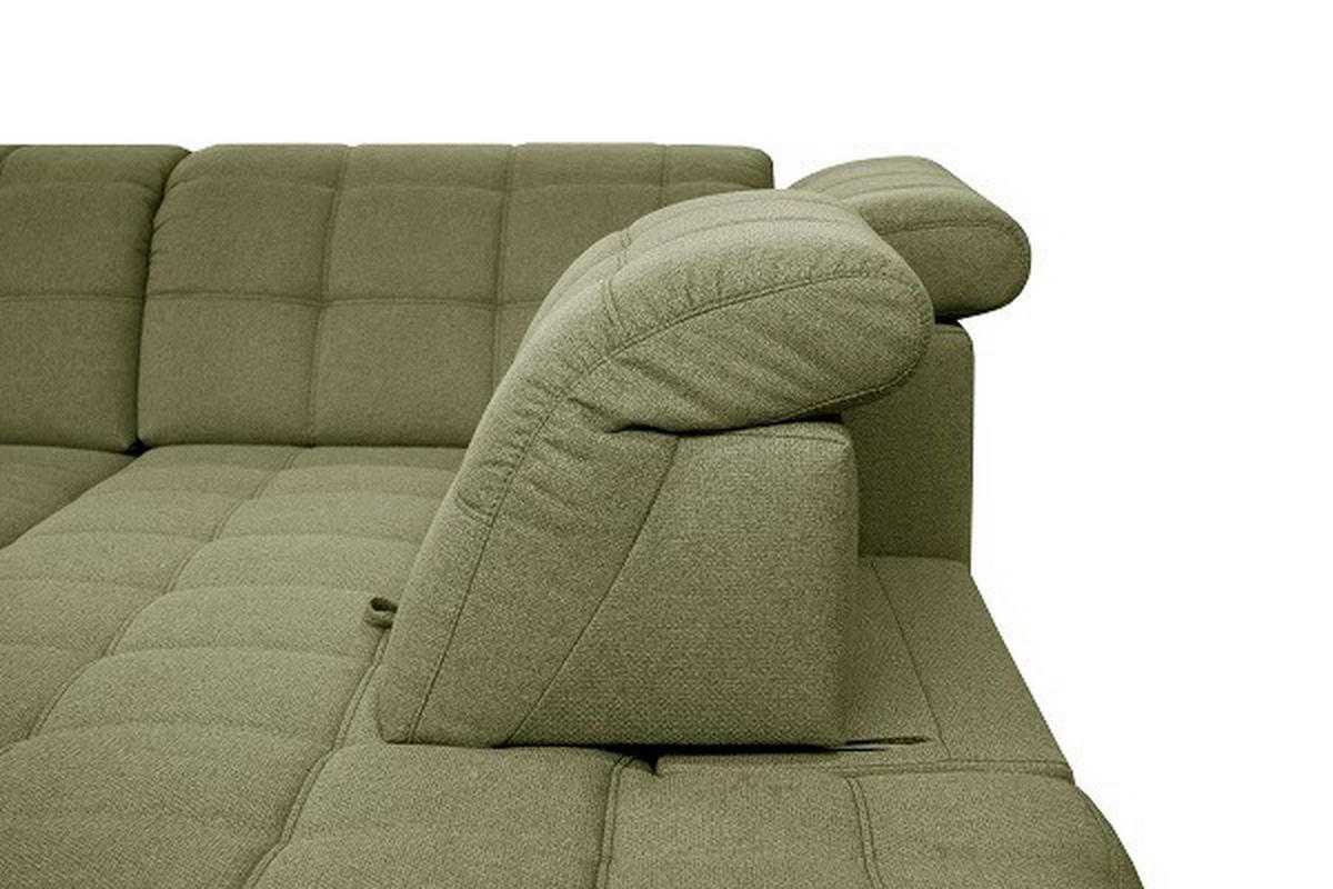 SAROKKANAPÉ textil zöld  - fekete/zöld, Design, textil/fa (297/216cm) - Xora