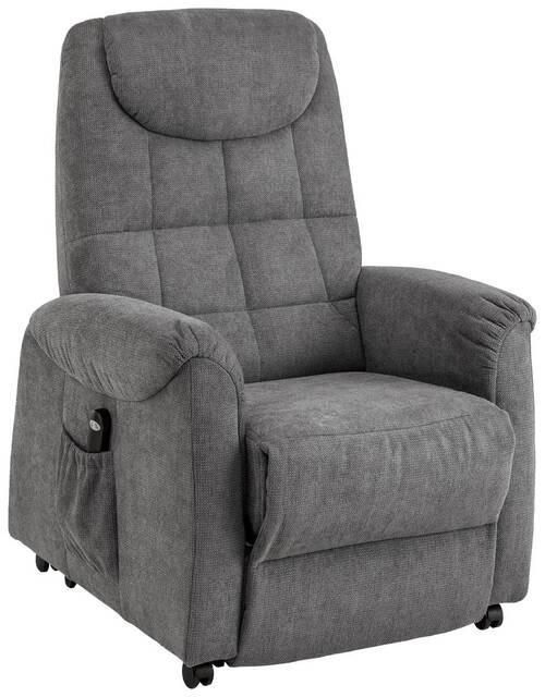 FERNSEHSESSEL Mikrofaser Grau  - Schwarz/Grau, KONVENTIONELL, Kunststoff/Textil (83/113/92cm) - Xora
