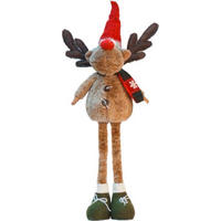DEKORENTIER  - Dunkelgrün/Dunkelbraun, LIFESTYLE, Kunststoff/Textil (25/76/16cm) - X-Mas