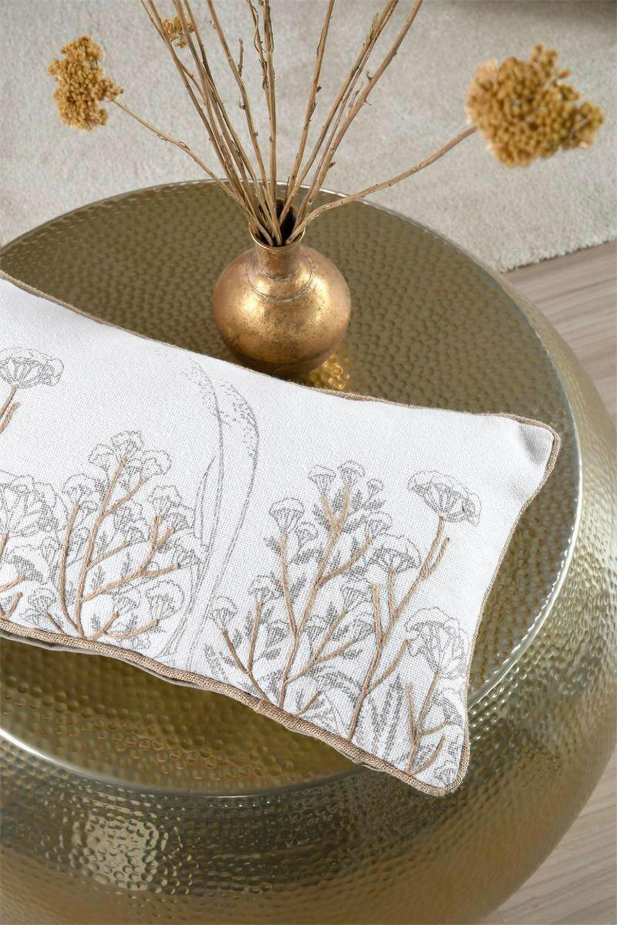 OKRASNA BLAZINA  ORIANA   30/50 cm          - krem barve, Basics, tekstil (30/50cm)