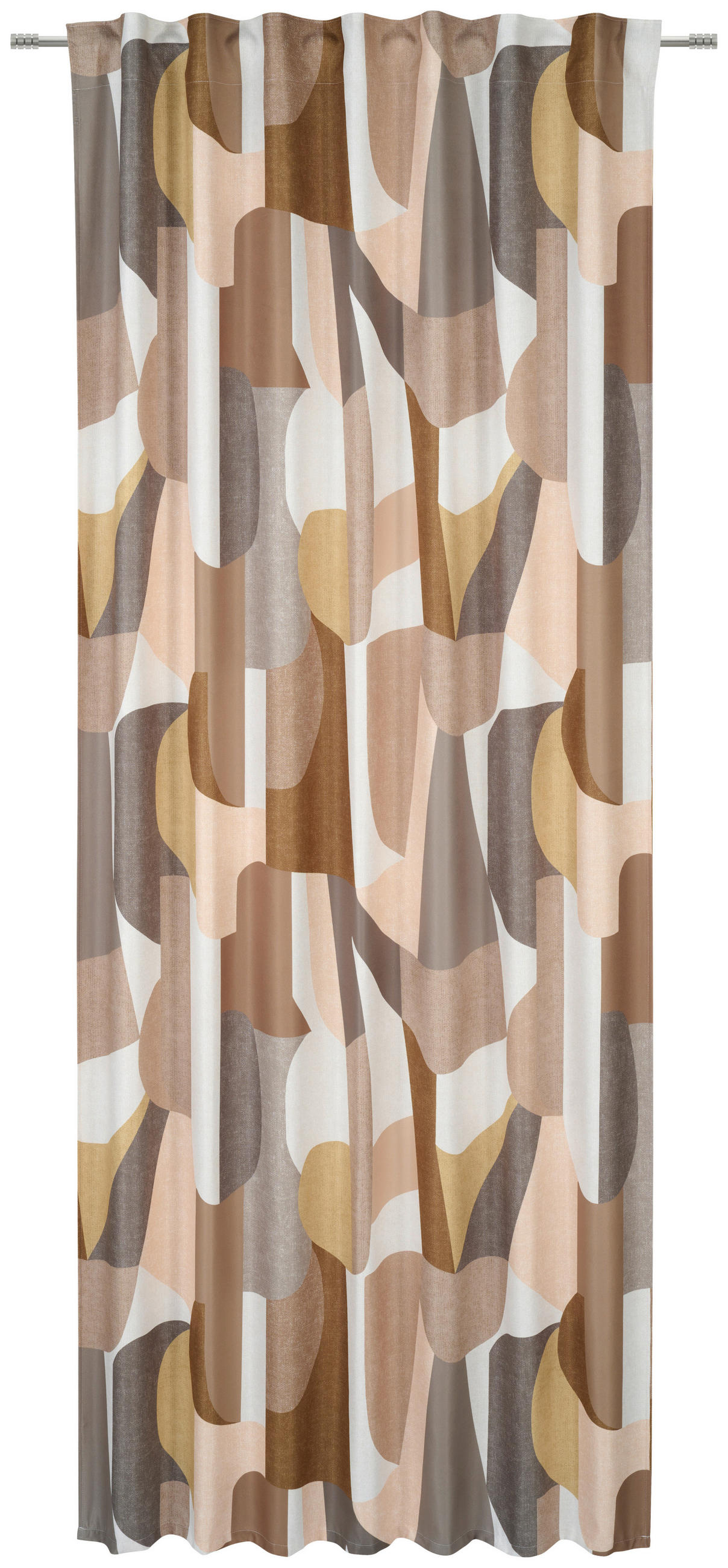 FERTIGVORHANG blickdicht  - Schlammfarben, Basics, Textil (140/245cm) - Esposa