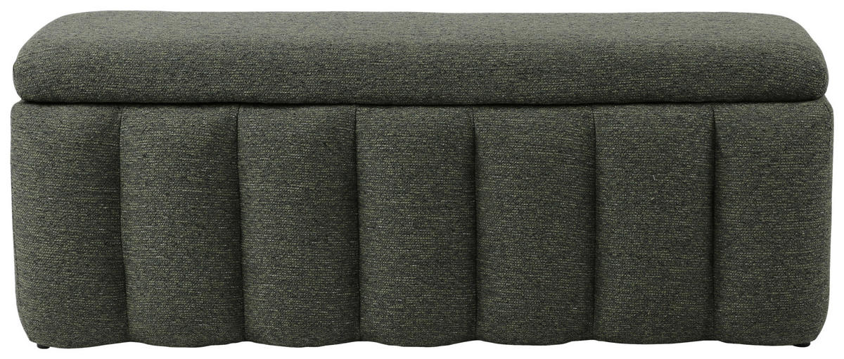 SITZBANK 120/46/41 cm Webstoff Grün Kunststoff  - Schwarz/Grün, Design, Kunststoff/Textil (120/46/41cm) - Novel
