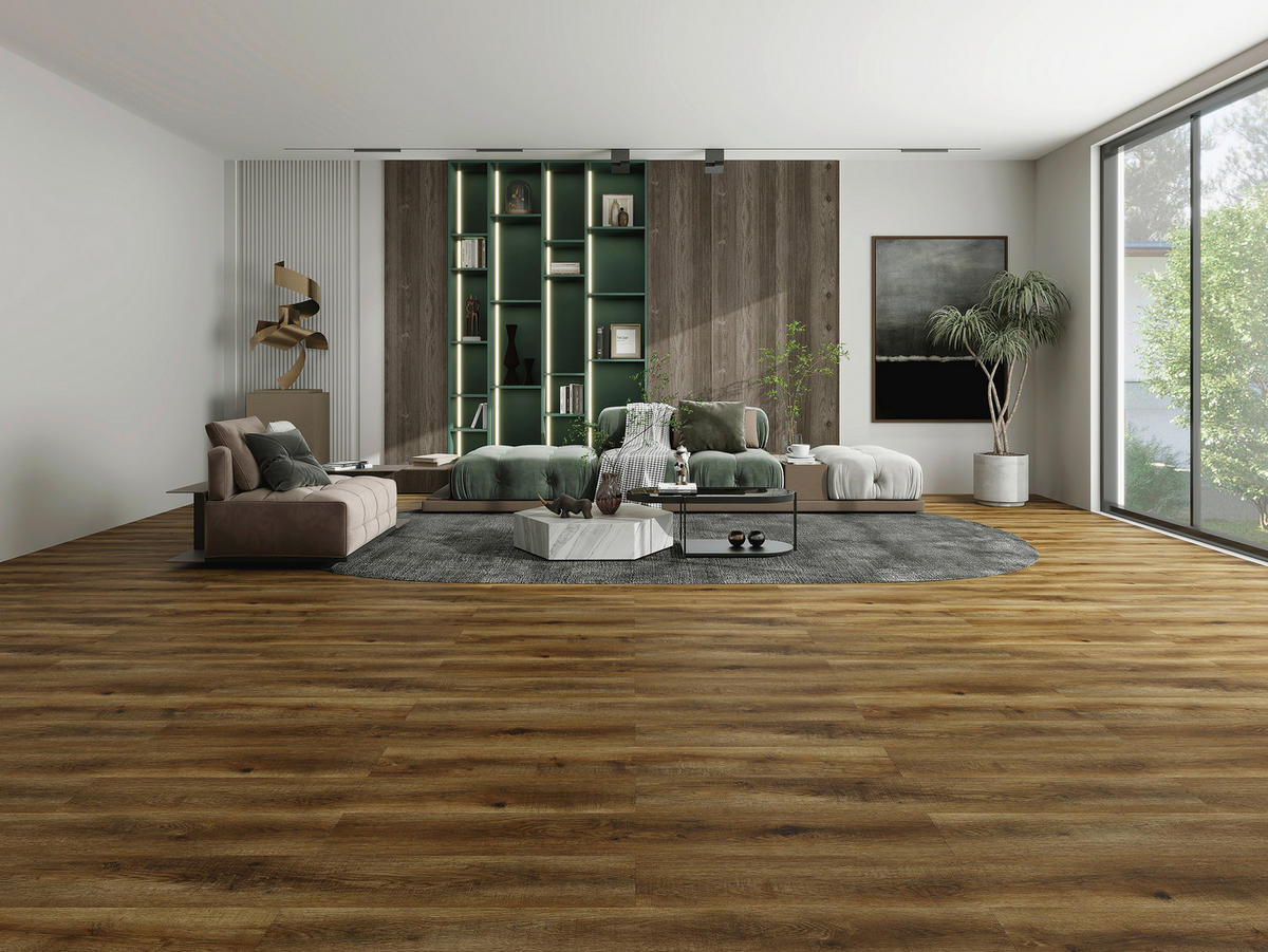 Pardoseală De Vinil per  m² - ruginiu, Basics, plastic/piatră (23/128/0,57cm) - Econfloor