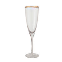 SKLENICE NA SEKT - barvy zlata, Design, sklo (7,5/26,5cm)