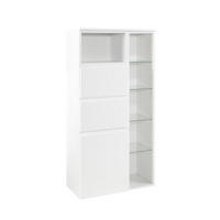MIDISCHRANK 65/130/35 cm  - Weiß, Design, Holzwerkstoff (65/130/35cm) - Xora