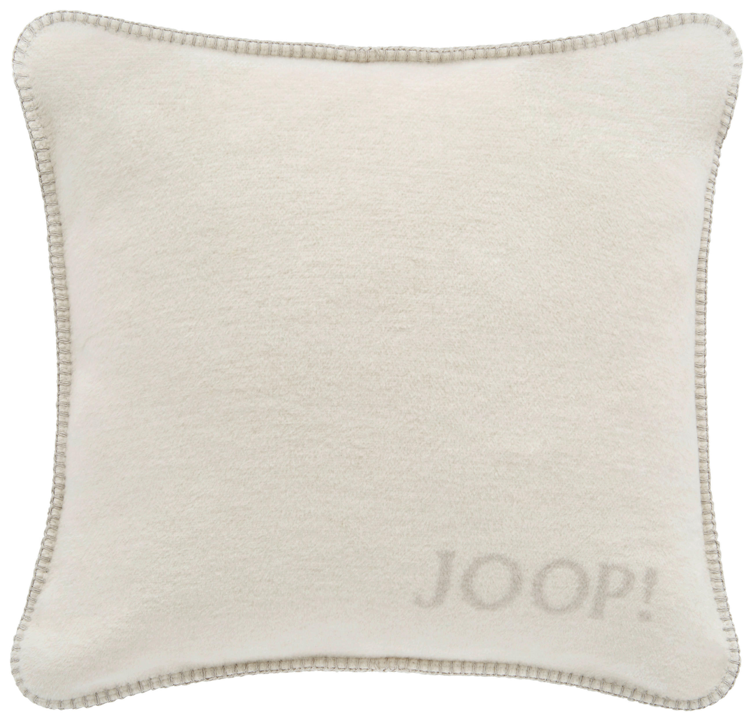 KISSENHÜLLE Uni Doubleface Melange 50/50 cm  - Silberfarben/Naturfarben, KONVENTIONELL, Textil (50/50cm) - Joop!