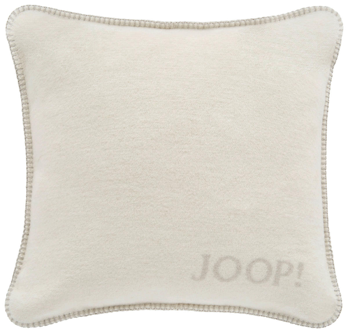 KISSENHÜLLE Uni Doubleface Melange 50/50 cm  - Silberfarben/Naturfarben, KONVENTIONELL, Textil (50/50cm) - Joop!