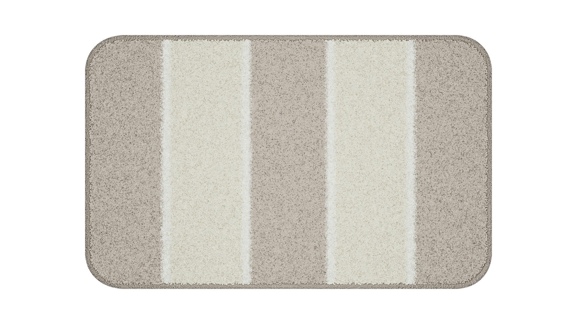 BADEMATTE Beige 50/80 cm  - Beige, Basics, Kunststoff/Textil (50/80cm) - Grund