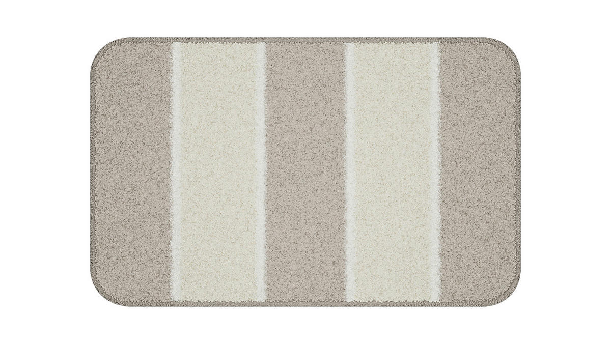 BADEMATTE Beige 50/80 cm  - Beige, Basics, Kunststoff/Textil (50/80cm) - Grund